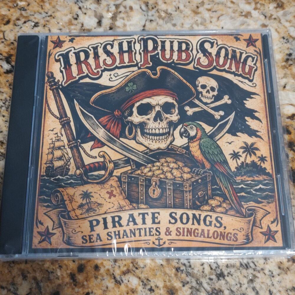NEW Sealed Irish Pub Song CD - Pirate Songs, Sea Shanties & Singalongs Folk